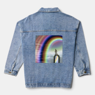 Mystery Figure at the Inter-Dimensional Stargate Denim Jacket