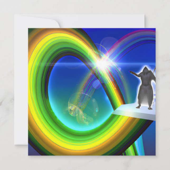 Mystery Figure at the Inter-Dimensional Stargate Invitation (Front)