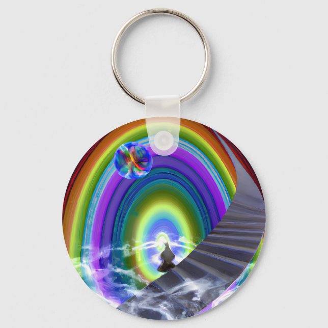 Mystery Figure at the Inter-Dimensional Stargate Keychain (Front)