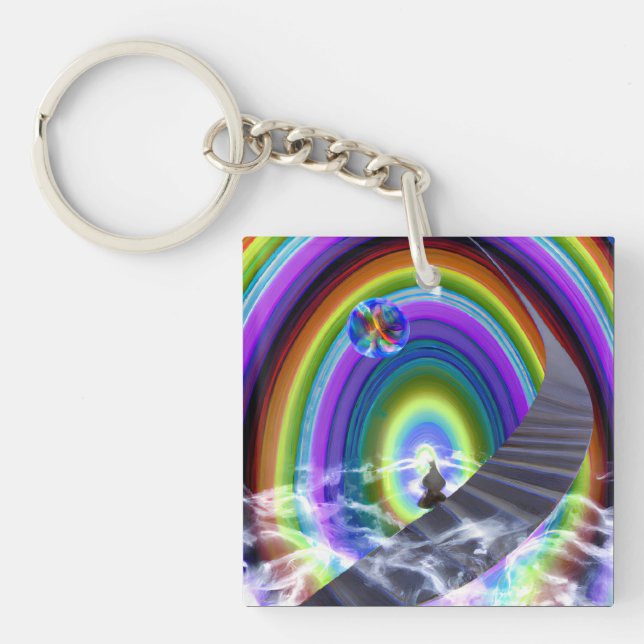 Mystery Figure at the Inter-Dimensional Stargate Keychain (Front)