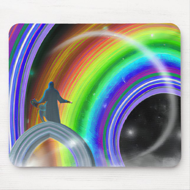 Mystery Figure at the Inter-Dimensional Stargate Mouse Pad (Front)