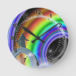 Mystery Figure at the Inter-Dimensional Stargate Round Clock