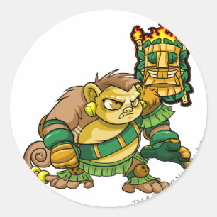 Mystery Island Team Captain 1 Classic Round Sticker