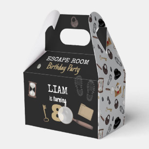 Mystery Kids Secret Agent Spy Detective Birthday Favor Box