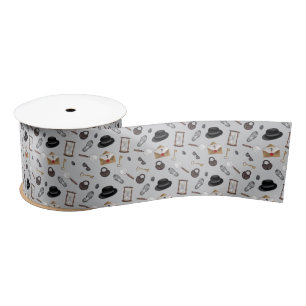 Mystery Kids Secret Agent Spy Detective Theme Satin Ribbon