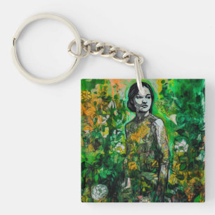 Mystery Lady  Keychain