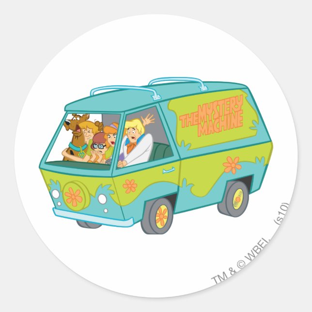 Mystery Machine Fright Classic Round Sticker (Front)