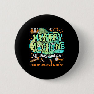 Mystery Machine Of Diagnostics Lab Week 2025 Med L 2 Inch Round Button