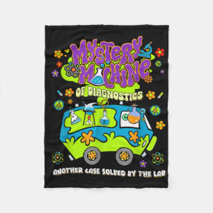 Mystery Machine Of Diagnostics Lab Week 2025 Med L Fleece Blanket