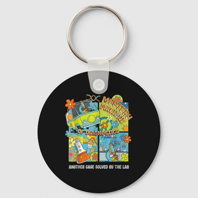 Mystery Machine Of Diagnostics Lab Week 2025 Med L Keychain (Front)
