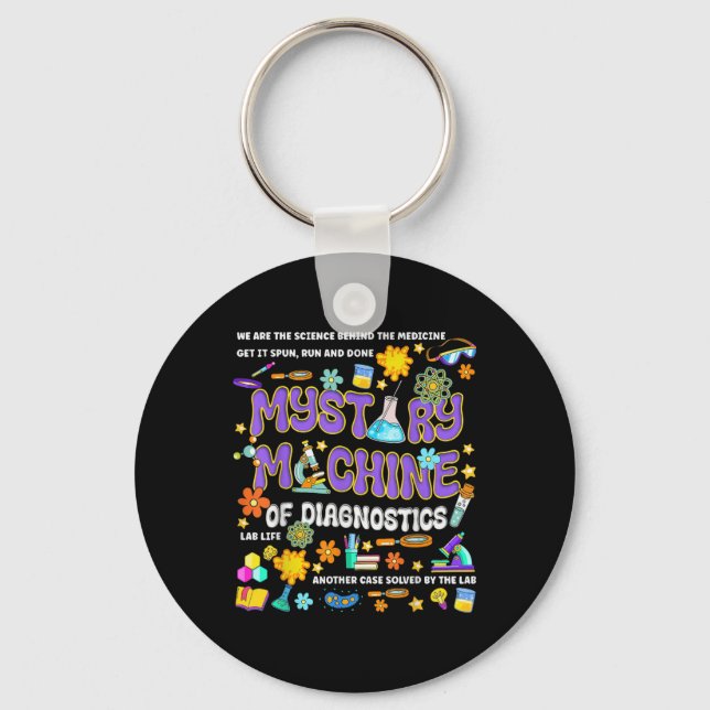 Mystery Machine Of Diagnostics Lab Week 2025 Med L Keychain (Front)