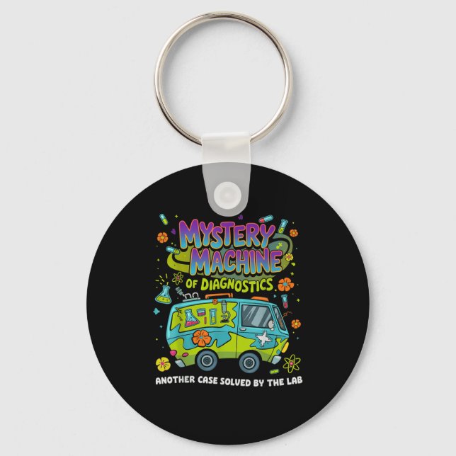 Mystery Machine Of Diagnostics Lab Week 2025 Med L Keychain (Front)