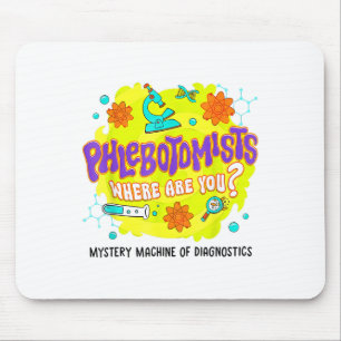 Mystery Machine Of Diagnostics Lab Week 2025 Phleb Mouse Pad