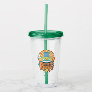 Mystery Machine Van Floral Graphic Acrylic Tumbler