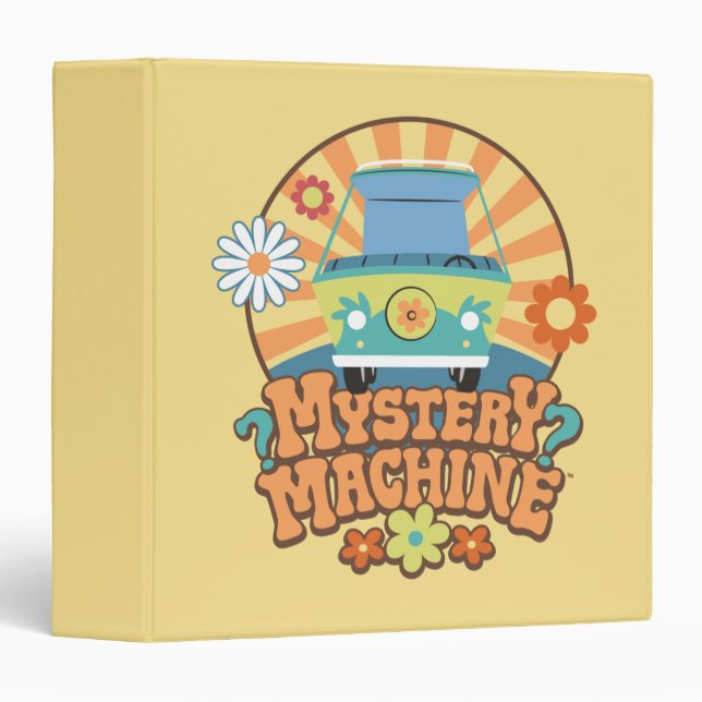 Mystery Machine Van Floral Graphic Binder (Front/Spine)
