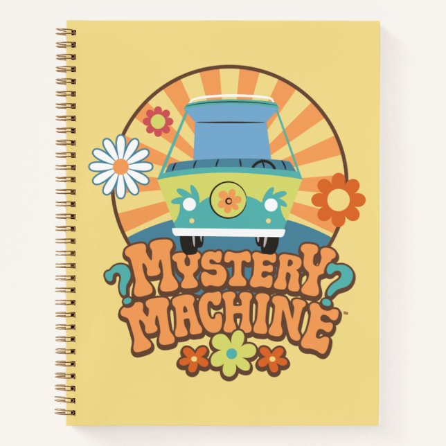 Mystery Machine Van Floral Graphic Notebook (Front)