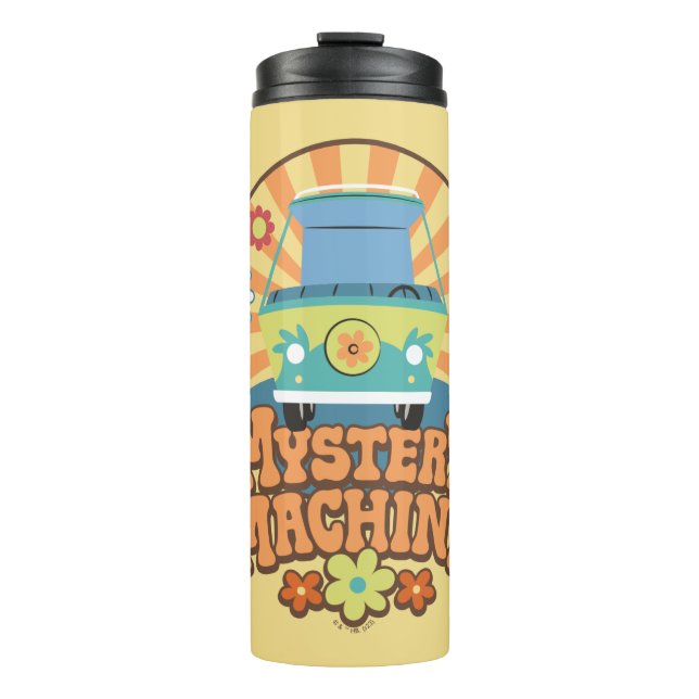 Mystery Machine Van Floral Graphic Thermal Tumbler (Front)