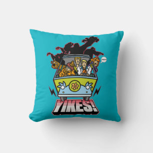 Mystery Machine "Yikes!" Graphic Throw Pillow