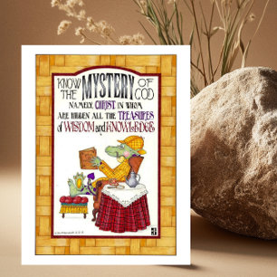 Mystery of God Inspirational Postcard