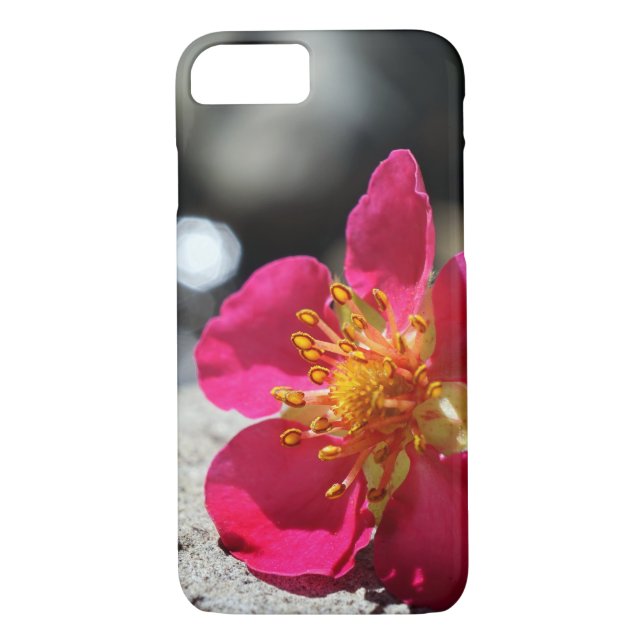 Mystery Pink Flower Photograph Case-Mate iPhone Case (Back)