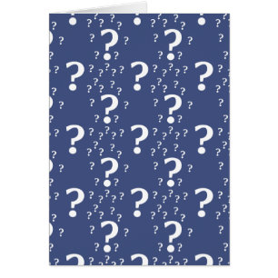 Mystery question mark riddle puzzle blue