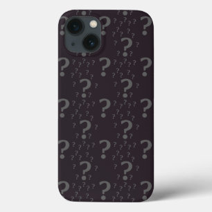 Mystery question mark riddle puzzle gray Case-Mate iPhone 13 Case