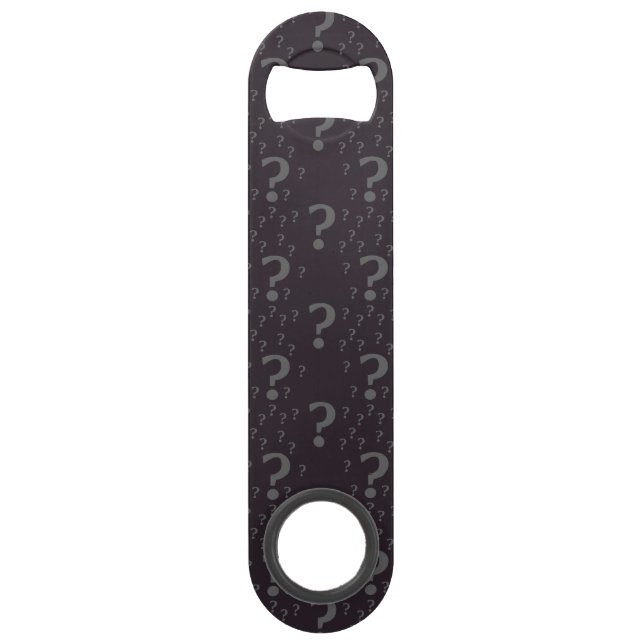 Mystery question mark riddle puzzle grey bar key (Front)