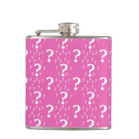 Mystery question mark riddle puzzle pink