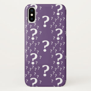 Mystery question mark riddle puzzle purple Case-Mate iPhone case