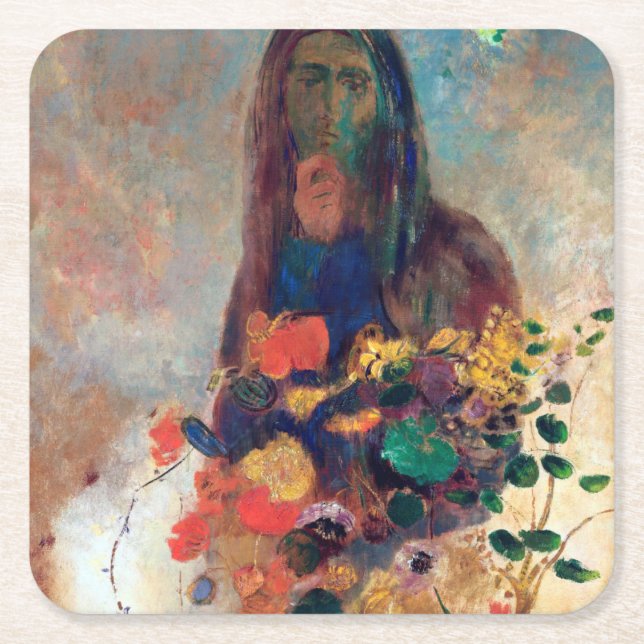 Mystery, Redon Square Paper Coaster (Front)