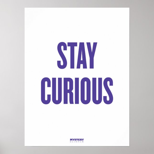 Mystery Science "Stay Curious" Poster (Front)