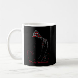 Mystery Speaks Softly   Raven Typography   Gothic  Coffee Mug