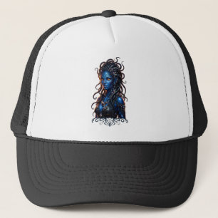 Mystic Alien Queen – Guardian of the Crystal Realm Trucker Hat
