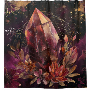 Mystic Amethyst Crystal Floral Galaxy Art (1)
