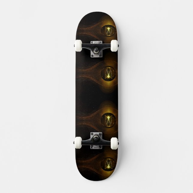 Mystic Angelic Lights Angels Love Night Light Skateboard (Front)