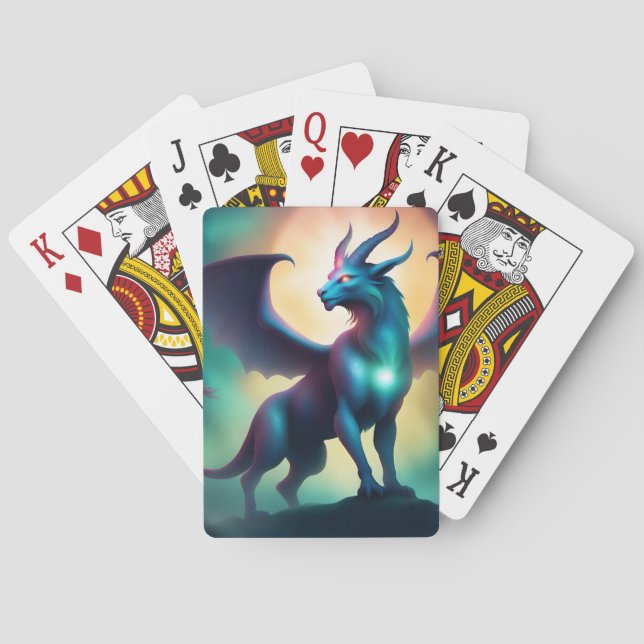 mystic animal playing cards (Back)