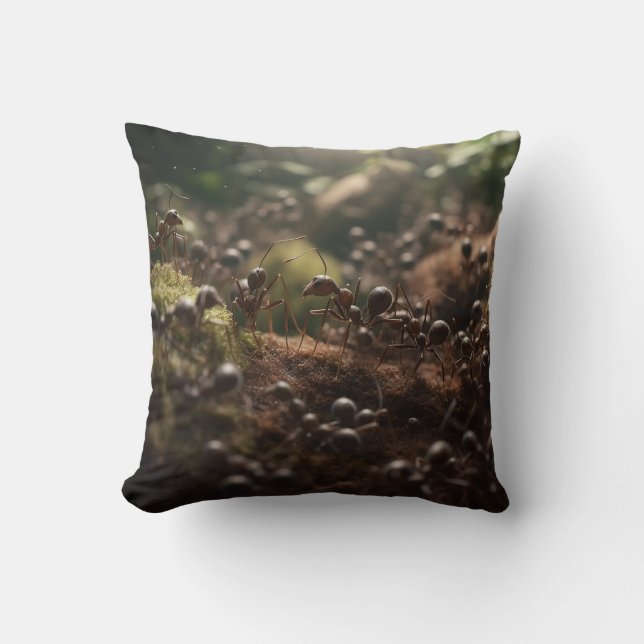Mystic Ant Hill Throw Pillow (Front)