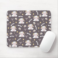 Mystic Aries Zodiac Night Bunny and Ram