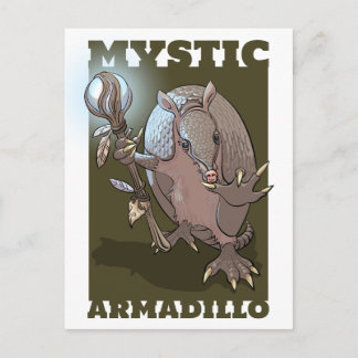 Mystic Armadillo Just For Fun Character Design Postcard