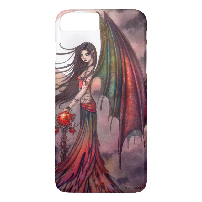 Mystic Autumn Gothic Fairy Vampire Fantasy Art Case-Mate iPhone Case (Back)