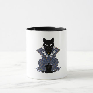 Mystic Batik Cat Queen Coffee Mug