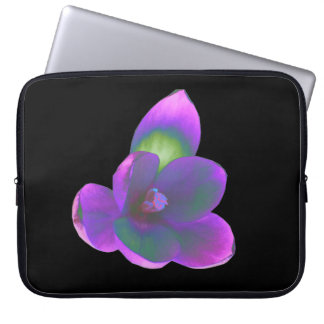 Mystic Beauty Crocus Flower Laptop Bag