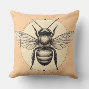 🐝 Mystic Bee Throw Pillow