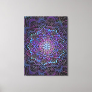 Mystic Bloom Mandala Canvas Print