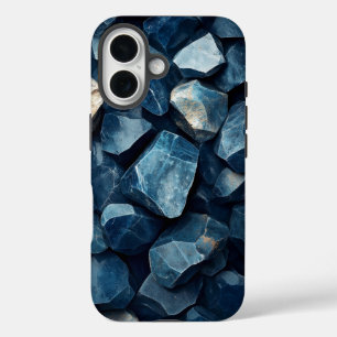  Mystic  Blue Crystals Print Phone Case for iPhone