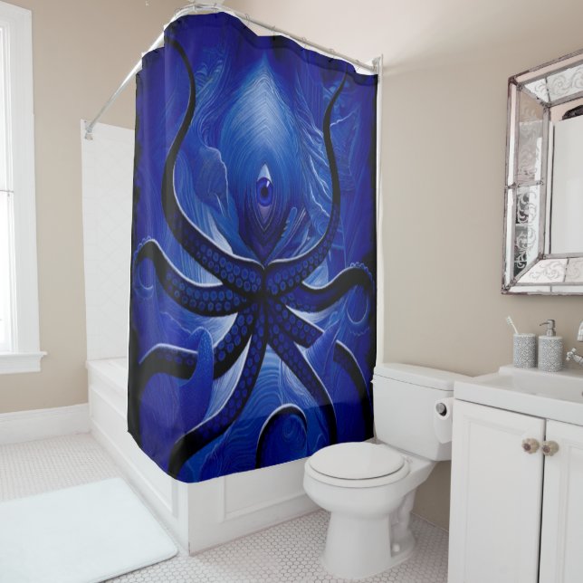 “Mystic Blue Octopus – Surreal Ocean Guardian” (In Situ)
