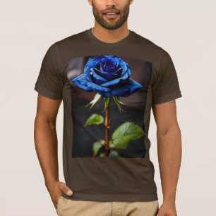 Mystic Blue Rose – Bella+Canvas Short Sleeve T-Shi T-Shirt