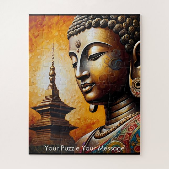 Mystic Boho Buddha Mandala Jigsaw Puzzle (Vertical)