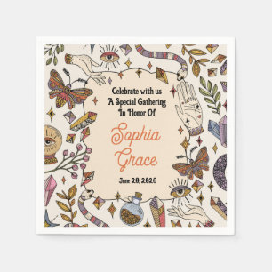 Mystic Boho Celestial Party Napkins
