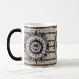 Mystic Boho Evil Eye Mandala Color Morphing Mug